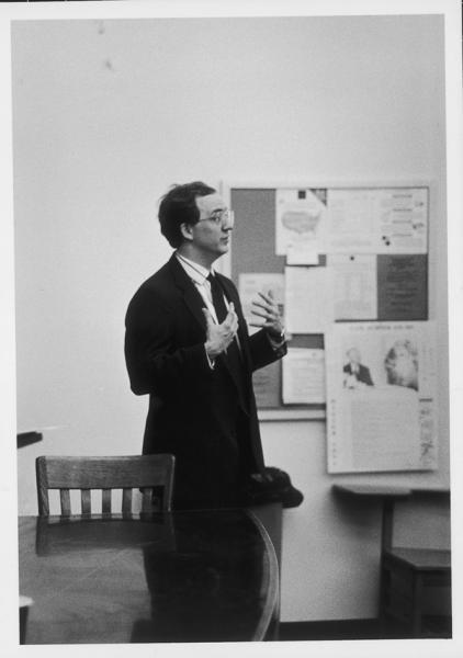 Randal Picker teaches a class in 1991.