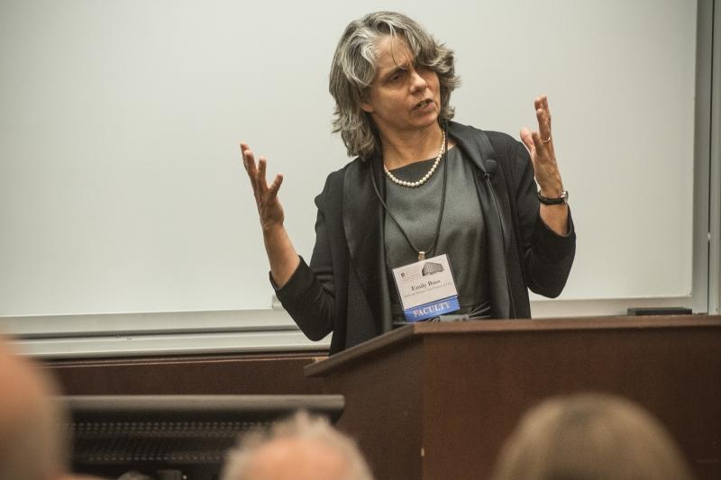 Emily Buss, the Mark and Barbara Fried Professor of Law, taught a Masterclass titled, “Are We Raising Criminals in Juvenile Court?” Emily Buss, the Mark and Barbara Fried Professor of Law, taught a Masterclass titled, “Are We Raising Criminals in Juvenile Court?”
