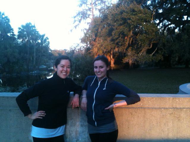 Keiko Rose and Molly Jamison went for an after-work run in City Park.