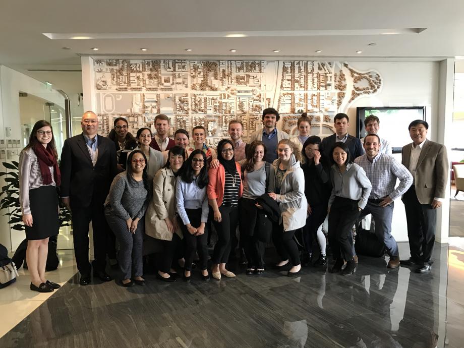 The group that visited China spent time at the University of Chicago Beijing Center.