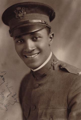 Dickerson in military uniform