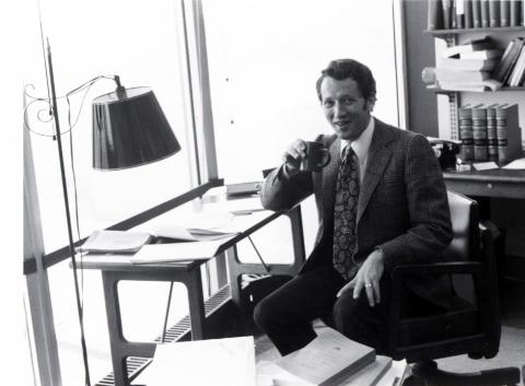 Ken Dam at his desk