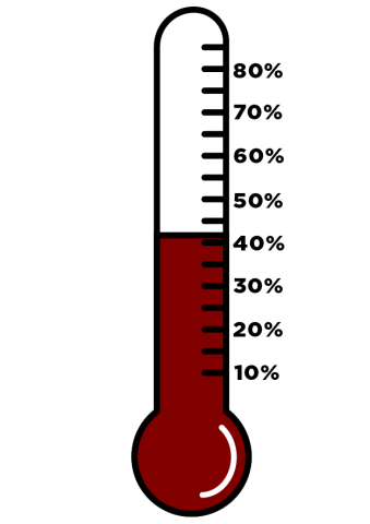 Class Gift "Thermometer", 41 percent raised