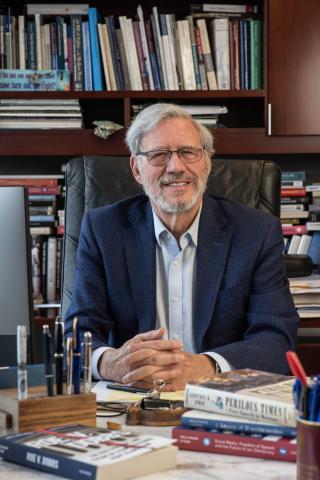 Professor Geoffrey Stone in office