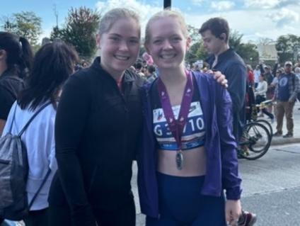 Snyder at teh Chicago Marathon