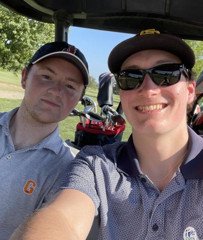  Kyle Hammerness in golf cart