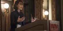 Professor Genevieve Lakier at the 2018 Midway Dinner