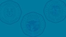 Graphic art of seals for Connecticut, Iowa, and Nebraska