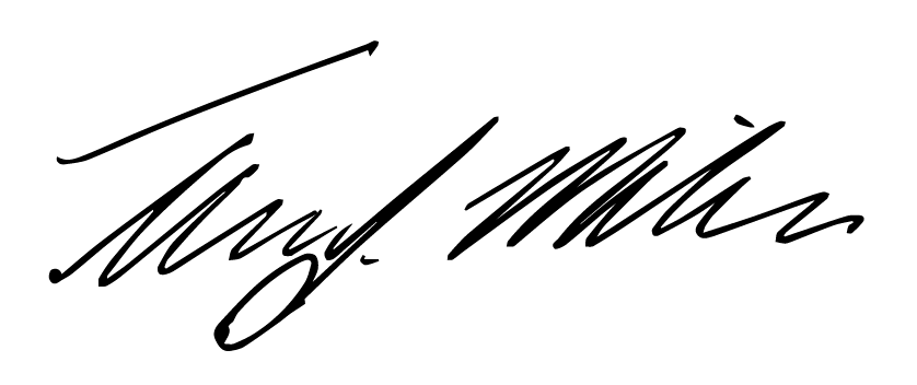Thomas J. Miles signature