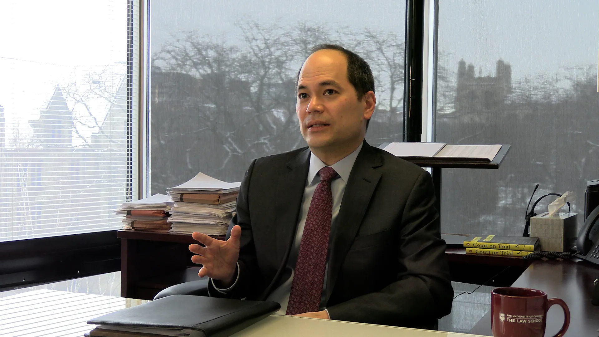 William Hubbard in his office.