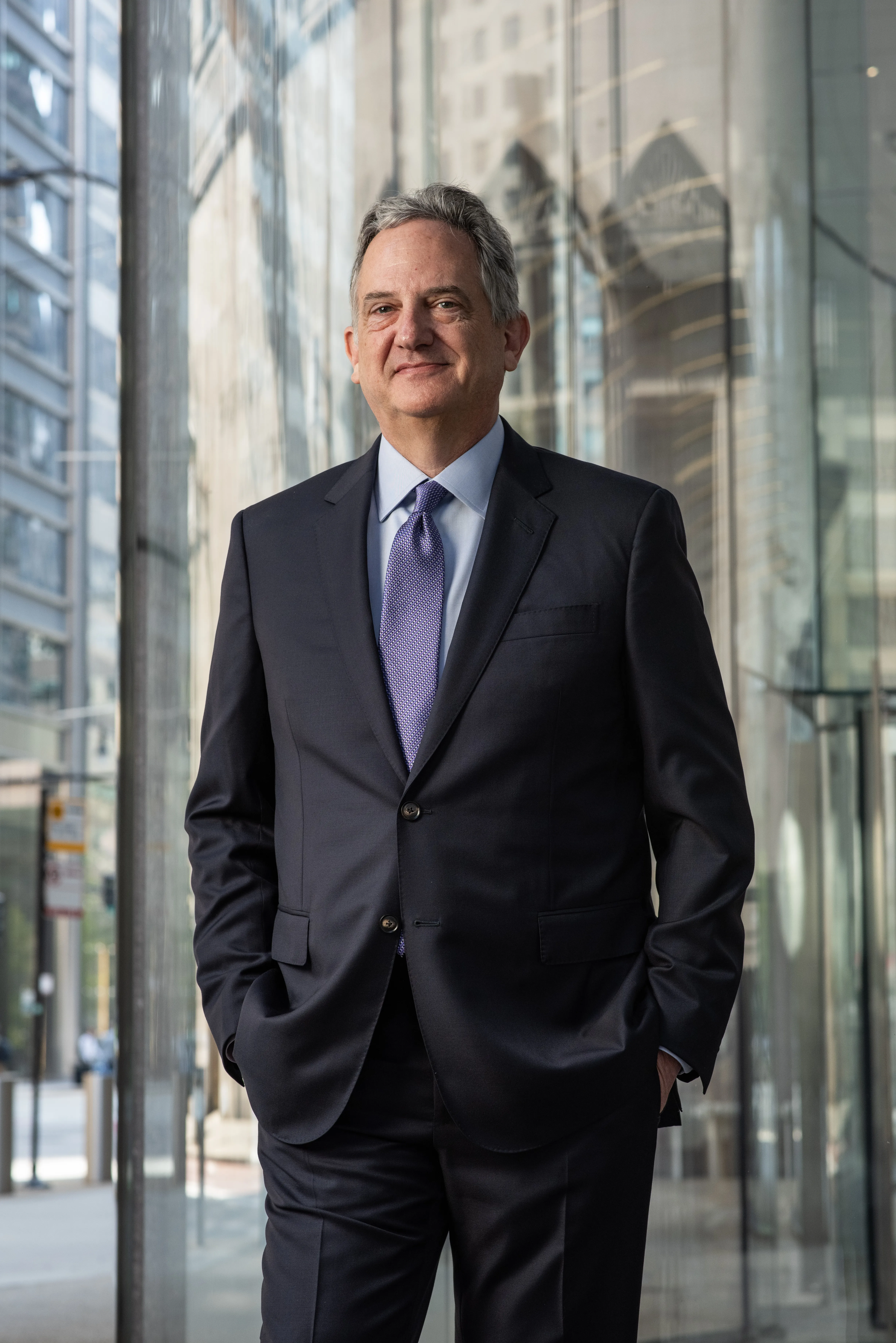 Richard Robbins wearing a suit